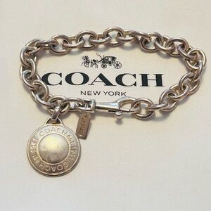 Coach 925 Sterling Silver Charm Bracelet